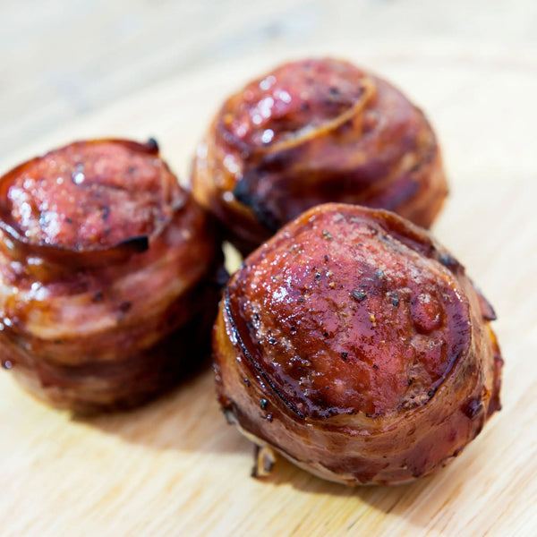 Chopped Sirloin Patty wrapped in Bacon